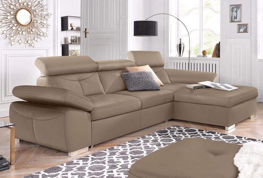 exxpo - sofa fashion Ecksofa, wahlweise mit Bettfunktion und Bettkasten