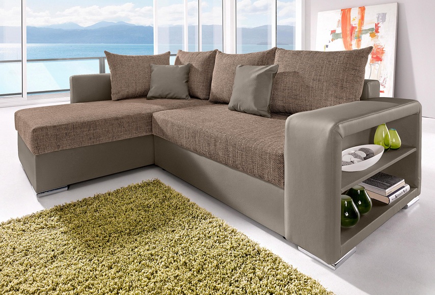 COLLECTION AB Ecksofa, mit Bettfunktion, wahlweise mit Federkern