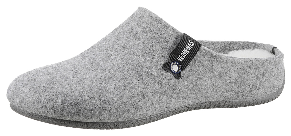 VERBENAS Pantoffel »York Fieltro«, mit Warmfutter-Innensohle