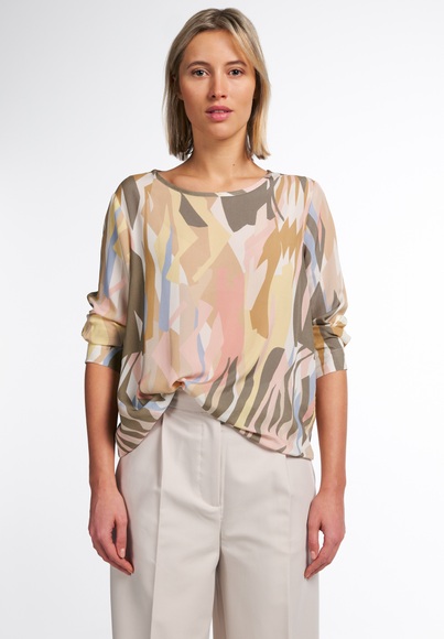 LANGARM BLUSE 1863 BY ETERNA - PREMIUM KREPP ODER CRÊPEGEWEBE
