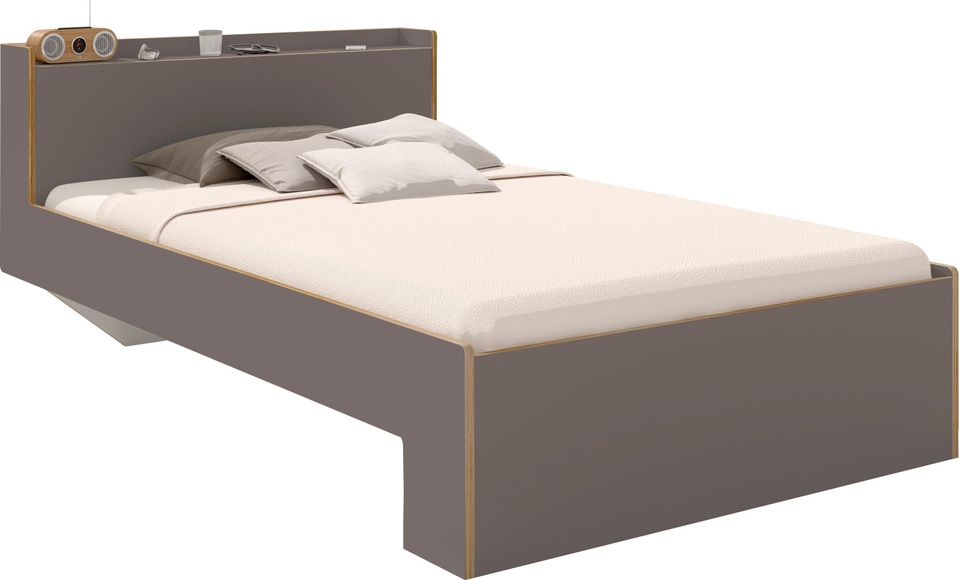 Müller SMALL LIVING Bett »NOOK«, in zwei Breiten, Design by Michael Hilgers