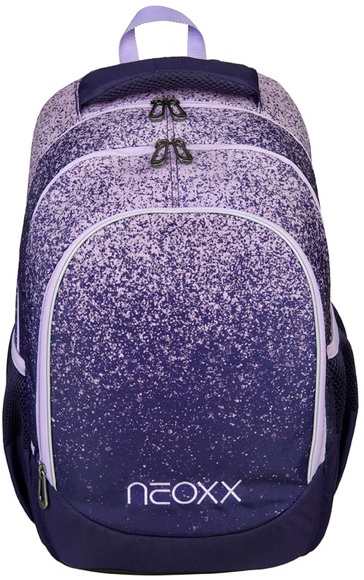 neoxx Schulrucksack »Fly, Glitterally perfect«, Reflektionsnaht, aus recycelten PET-Flaschen