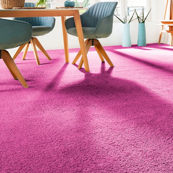 Andiamo Teppichboden »Velours Sophie«, rechteckig, Uni Farben, Breite 400 cm oder 500 cm, strapazierfähig & pflegeleicht