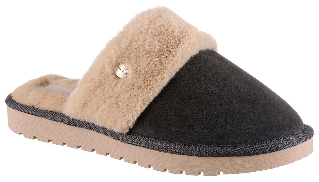 Romika Pantoffel, mit weichem Fellimitat