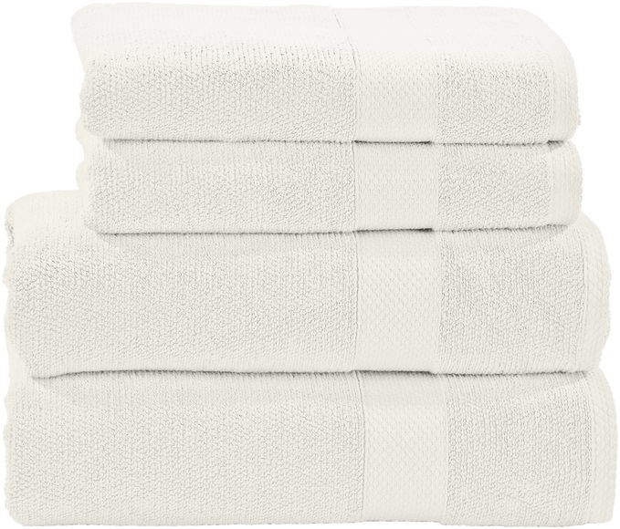 done.® Handtuch Set »Deluxe«, Set, 4 tlg., Zwirnfrottee, 2x Gästehandtücher & 2x Handtücher, Uni Farben, Hotelqualität aus hochwertigem Zwirnfrottier