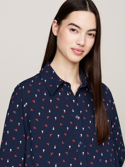 Tommy Jeans Hemdblusenkleid »TJW FLORAL MIX MINI SHIRT DRESS«, mit Blumenprint