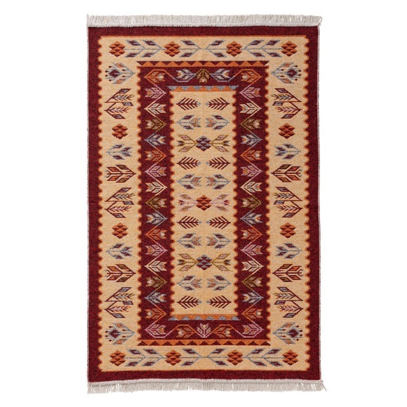Sehrazat Teppich »Tulum 9920«, rechteckig, 5 mm Höhe, Wendeteppich, waschbar, Wohnzimmer