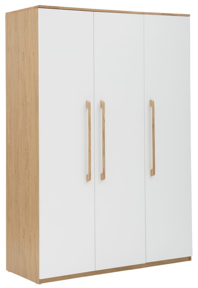 Lüttenhütt Baby Kleiderschrank »Lauris, weiss/eiche«, FSC®-Holz aus gewissenhaft bewirtschafteten Wäldern