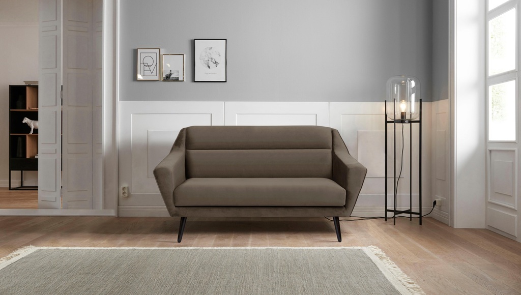 andas 2-Sitzer »Bille«, mit Naht im Rückenkissen und Eiche-Beinen, Design by Morten Georgsen