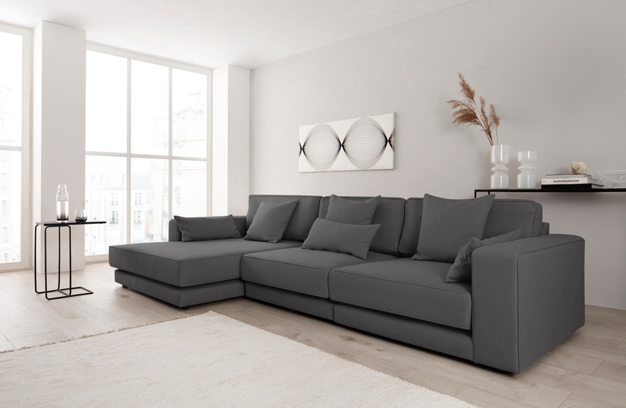 GOODproduct Ecksofa »Grenette«, Modulsofa, im Baumwoll-/Leinenmix oder umweltschoned aus recycelten Stoffen, Federkern