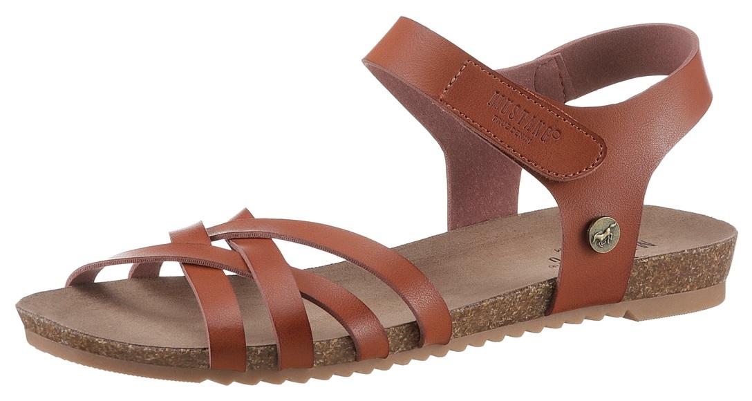Mustang Shoes Riemchensandale, mit Klettverschluss-Riemchen