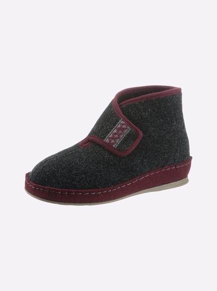 Schawos Hausstiefel mit Klettverschluss