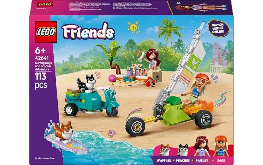 42641 LEGO Friends Strandabenteuer mit Hunden, Konstruktionsspielzeug