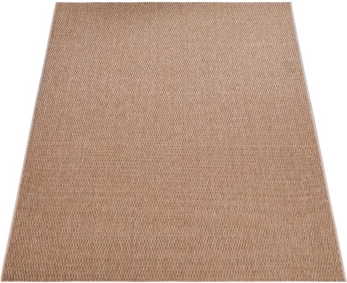 Paco Home Teppich »Waregem 624«, rechteckig, 4 mm Höhe, Flachgewebe, Uni Farben, In- und Outdoor geeignet, Wohnzimmer