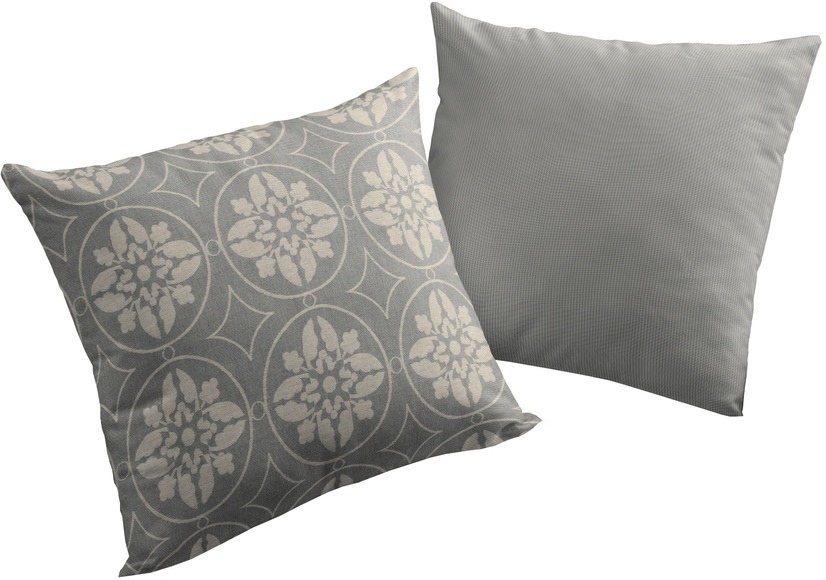 Adam Elements - ADAM - Kissenbezug Romantic Puligny Light 60 cm x 40 cm, Dunkelgrau