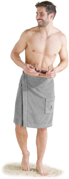 Chiemsee Kilt »Chiemsee Herren Saunakilt Venice«, (1 St.), Logostickerei auf der Tasche
