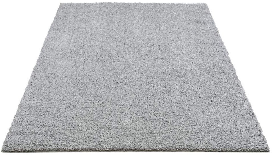 Carpet City Hochflor-Teppich »Plainy«, rechteckig, 30 mm Höhe, Polyester, Langflor Uni Rosé, Wohnzimmer