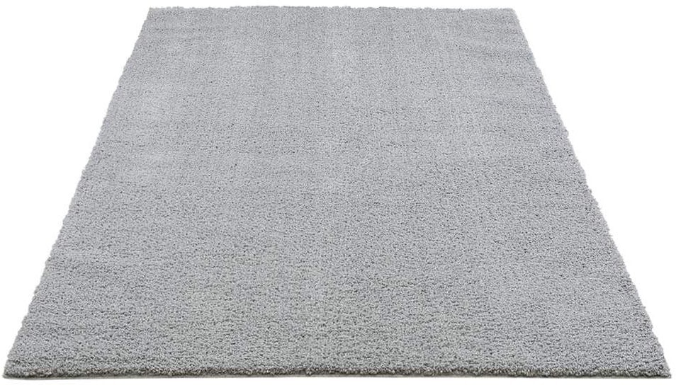 Carpet City Hochflor-Teppich »Plainy«, rechteckig, 30 mm Höhe, Polyester, Langflor Uni Rosé, Wohnzimmer
