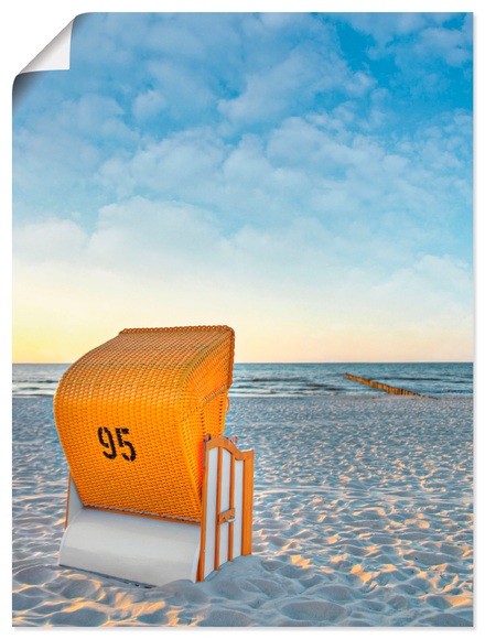 Artland Wandbild »Ostsee7 - Strandkorb«