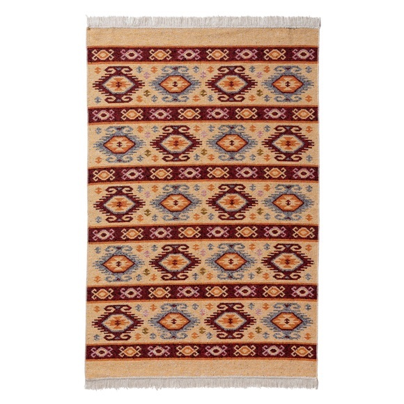 Sehrazat Teppich »Tulum 9930«, rechteckig, 5 mm Höhe, Wendeteppich, waschbar, Wohnzimmer