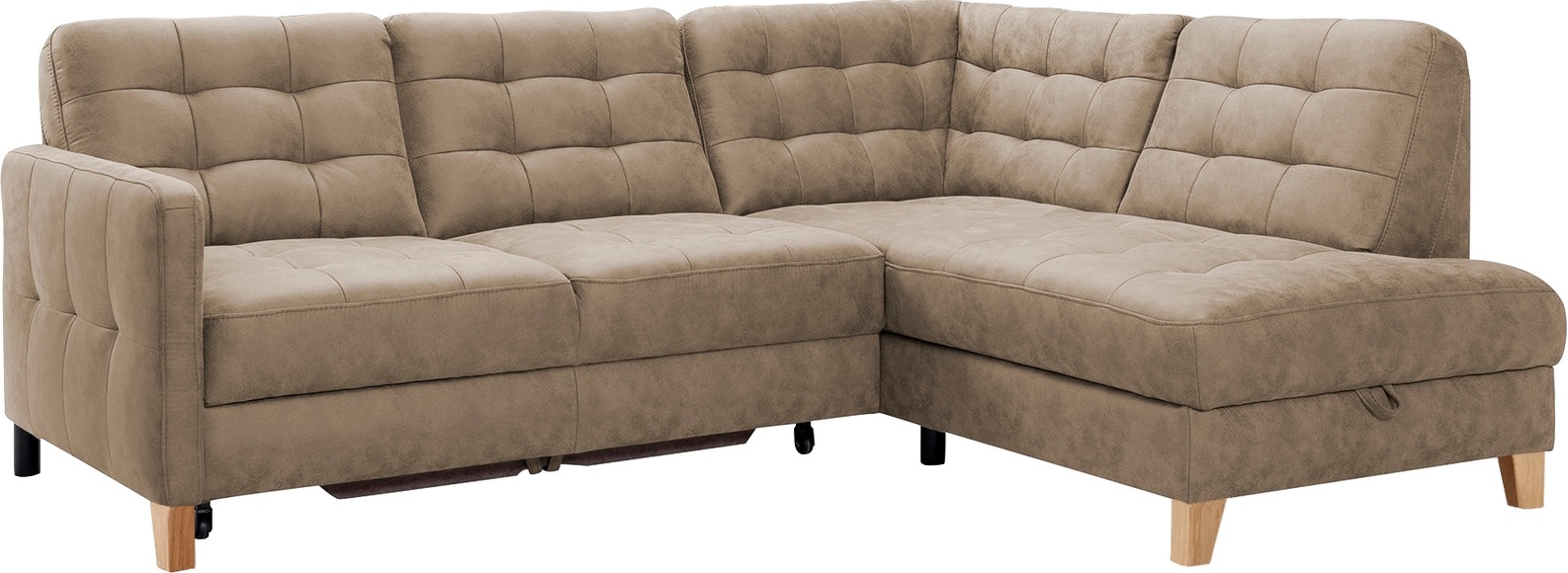 exxpo - sofa fashion Ecksofa »Elio«, wahlweise mit Bettfunktion und Bettkasten, in vielen Bezugsqualitäten