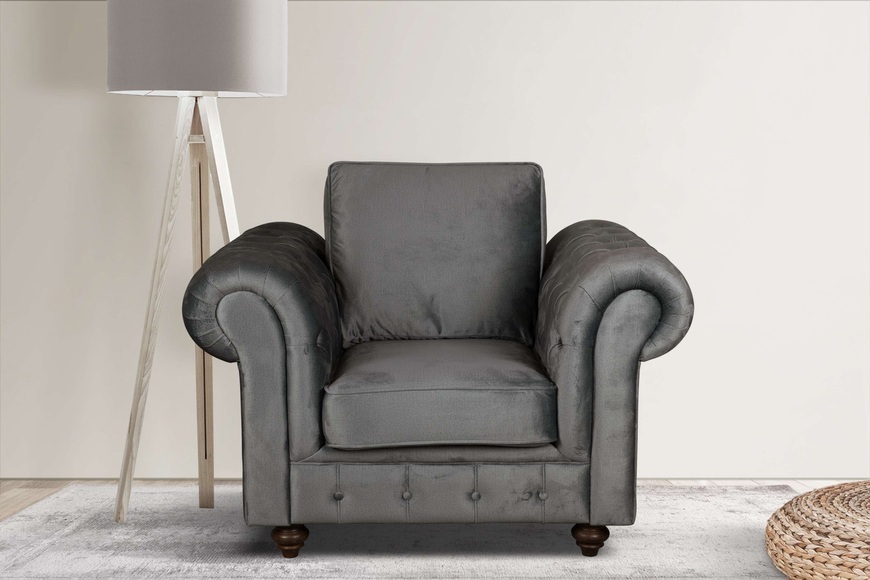 Home affaire Sessel »MENDITTE bis 130kg belastbar B/T/H: 117/93/90 cm«, Knopfheftung an Armlehnen und vorderer Leiste, hohe Qualiität