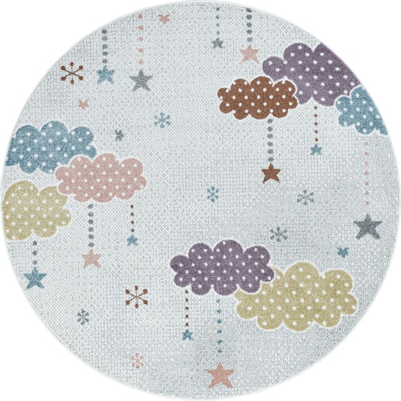 Ayyildiz Teppiche Teppich »LUCKY 3611«, rund, 11 mm Höhe