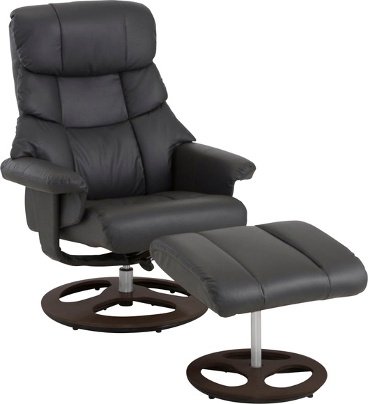 Home affaire Relaxsessel »Toulon«, (2 St., Bestehend aus Sessel und Hocker), inklusive Hocker, mit Relaxfunktion, zwei Beingestelle, Sitzhöhe 45 cm
