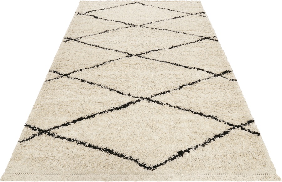 Wecon home Hochflor-Teppich »STUDIO one«, rechteckig, 35 mm Höhe, Wohnzimmer, Berber Optik