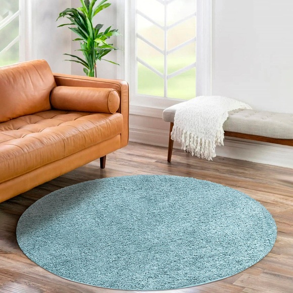 Carpet City Hochflor-Teppich »City Shaggy«, rund, 30 mm Höhe, Teppich Einfarbig Uni, besonders flauschig-weich, ideal für Wohnzimmer & Schlafzimmer