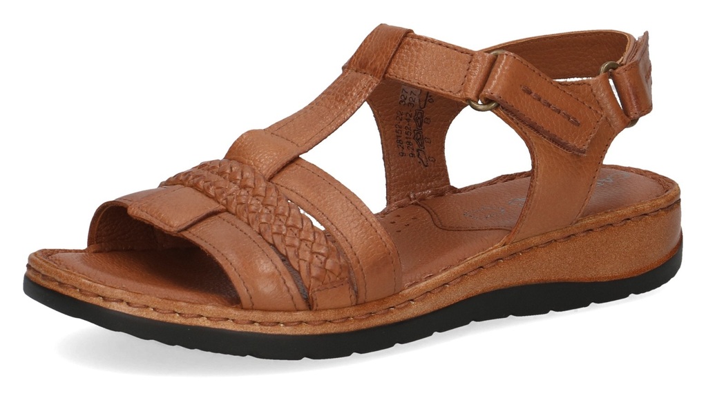 Caprice Sandalette für Damen aus softweichem Nappaleder braun, 42