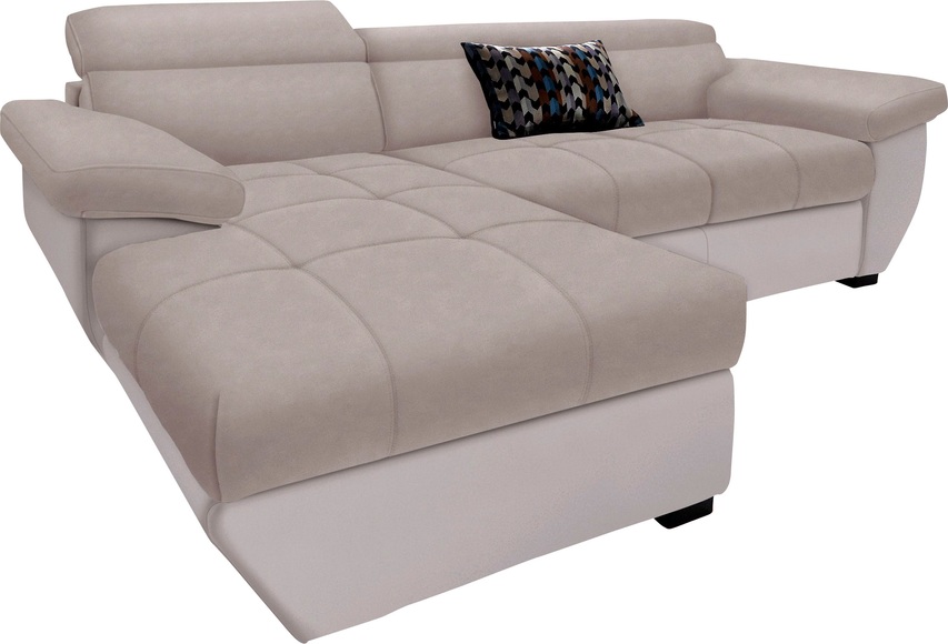 COTTA Ecksofa, inklusive Kopfteilverstellung, wahlweise mit Bettfunktion + Bettkasten