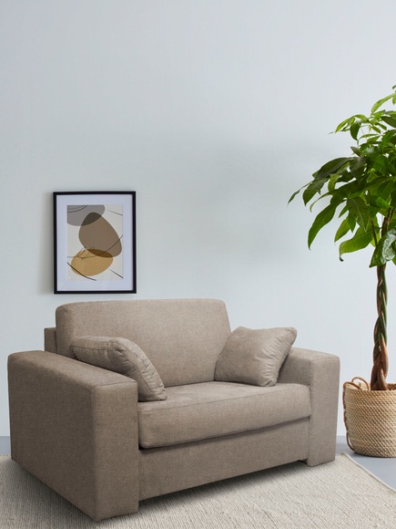Home affaire Sessel »Roma«, Dauerschlaffunktion, mit Unterfederung, Lattenrost und echter Matratze. Zum Ausfalten in hoher Qualität, Liegemasse ca 83x198 cm, mit 2 Zierkissen
