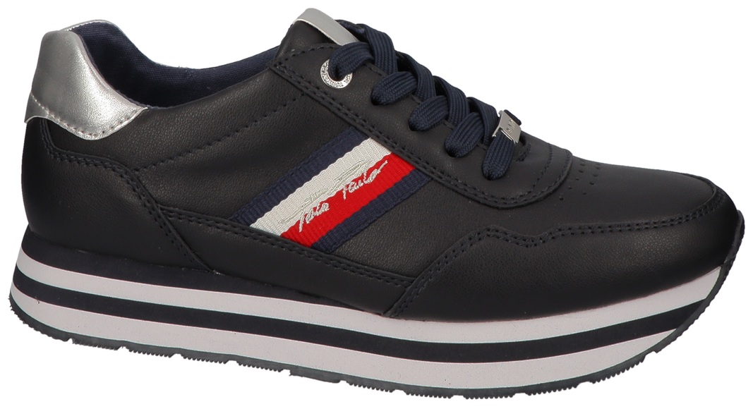 TOM TAILOR Plateausneaker, mit gestreiftem Plateau