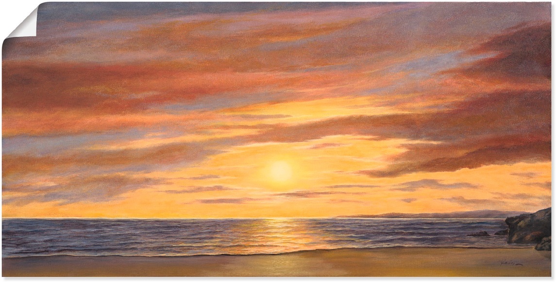 Artland Wandbild »Sonne am Strand«