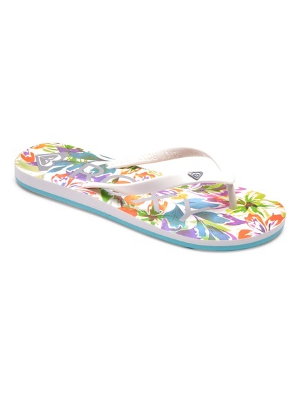 Roxy Tahiti VII - Flip-Flops - Damen White / C Pink / Floral 38