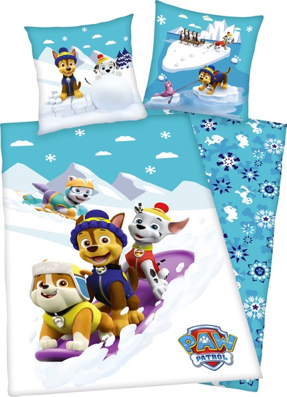 HERDING Flanell-Bettwäsche Paw Patrol 135 x 200 cm