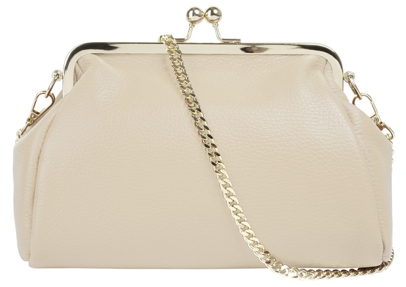 Cluty Abendtasche, (1 tlg.), echt Leder, Made in Italy