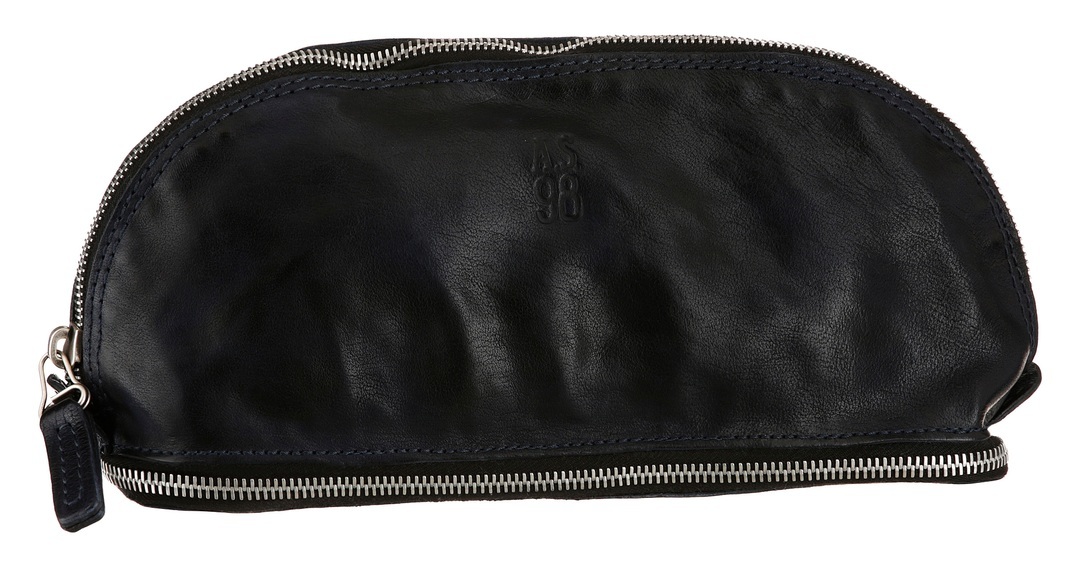 A.S.98 Kosmetiktasche, mit Reissverschluss-Fach im Boden