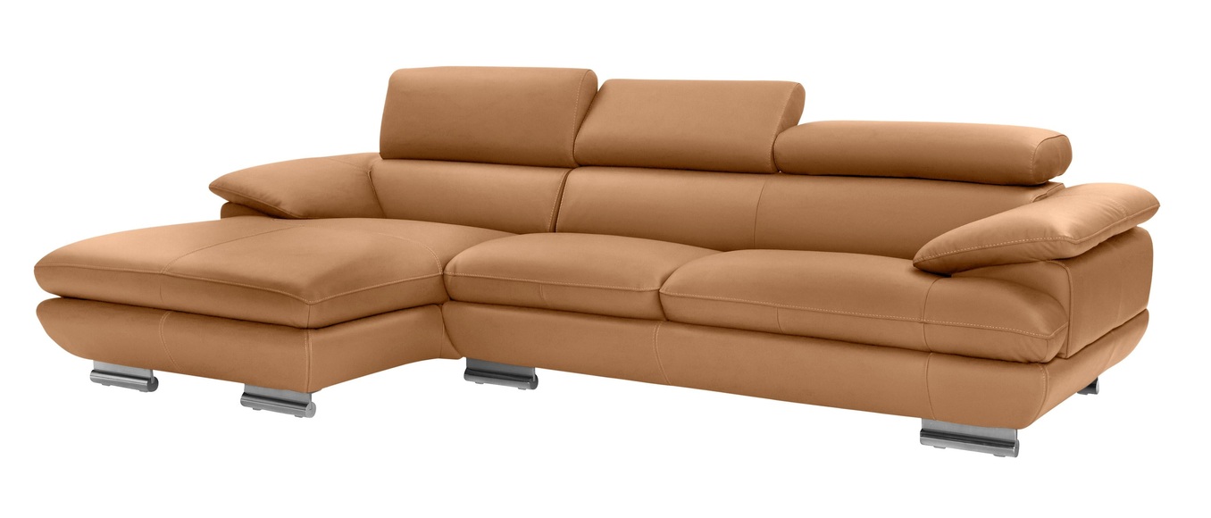 CALIA ITALIA Ecksofa »Magic«, in 2 Lederqualitäten