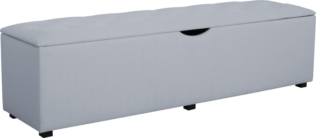 Places of Style Hockerbank »Knobbed«, Hockerbank mit Stauraum, Breite 120 cm und 160 cm