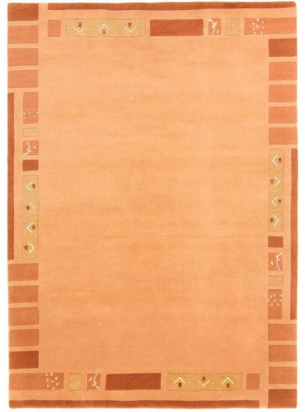 carpetfine Wollteppich »Nepal Jaipur«, rechteckig, 20 mm Höhe, reine Wolle, handgeknüpft, Wohnzimmer