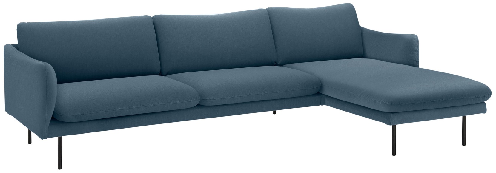 andas Ecksofa »Mavis«, mit Chaiselonge, mit losen Sitz- und Rückenkissen, skandinavischer Stil