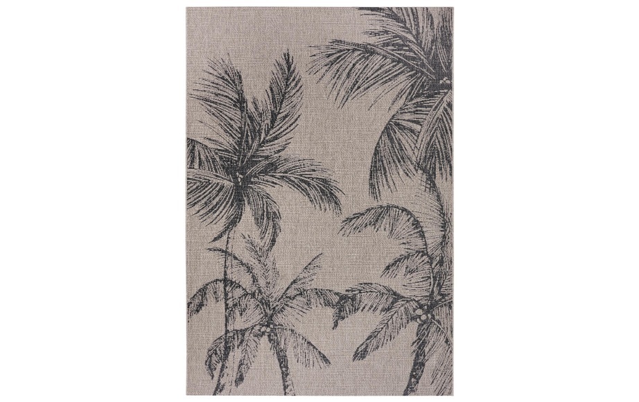 NORTHRUGS Outdoorteppich »Jaora«, rechteckig, 3 mm Höhe, In-und Outdoor geeignet, Florales Design, ?Wohnzimmer, Balkon, Terrasse, Garten, Robust, Pflegeleicht, Flachgewebe