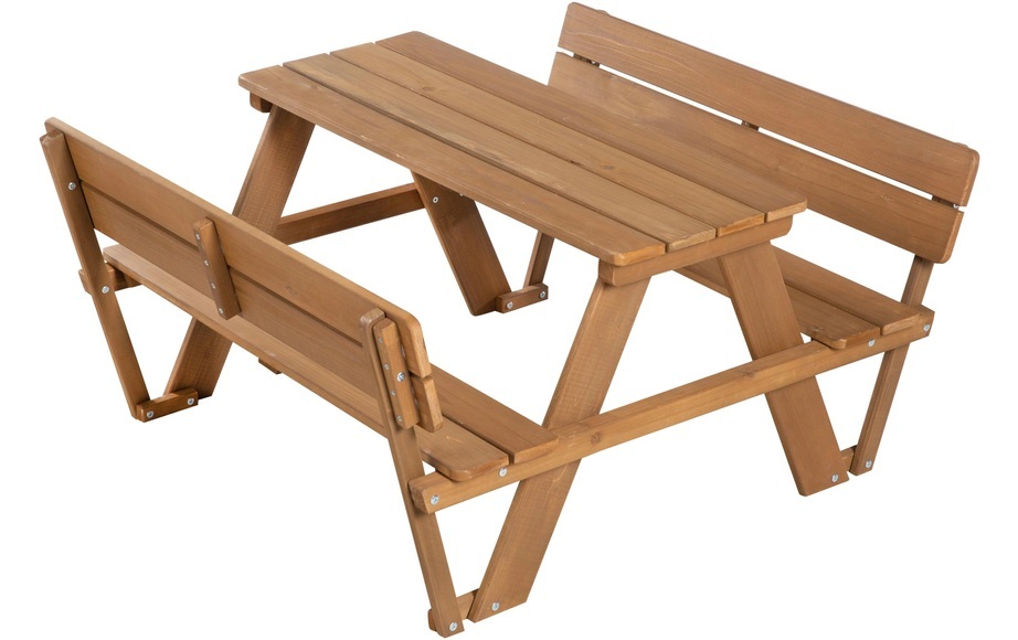 roba Kindersitzgruppe Picknick for 4 Outdoor Deluxe mit Rückenlehnen - weiß