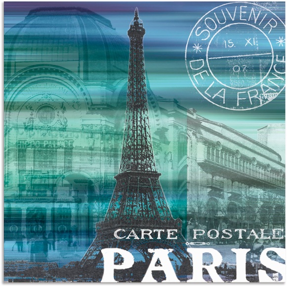 Artland Wandbild »Paris Collage«