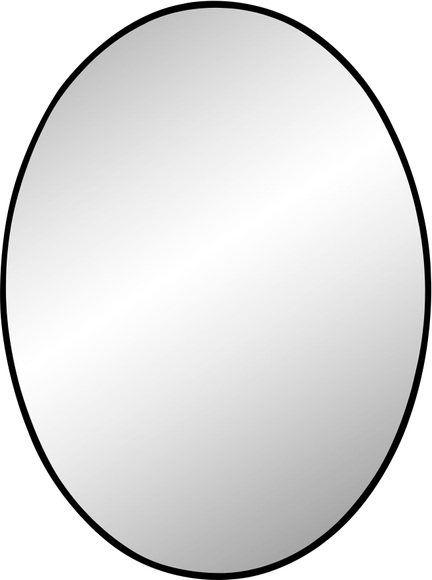 Spiegelprofi GmbH Wandspiegel »ELLA oval«, (1 St.), 60x80 cm, Aluminium-Rahmen