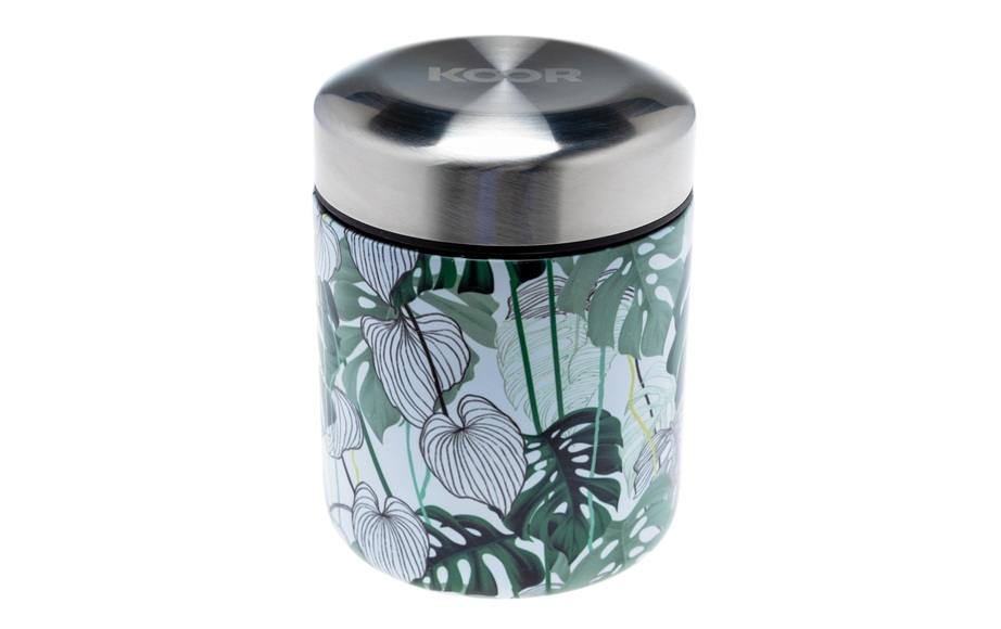 Thermo Lunch box Green Philodendron