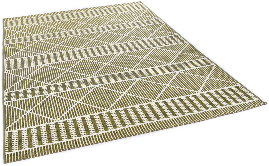 TOM TAILOR Teppich »Funky Outdoor Geometric«, rechteckig, 5 mm Höhe, Flachgewebe, In- und Outdoor geeignet, Wohnzimmer