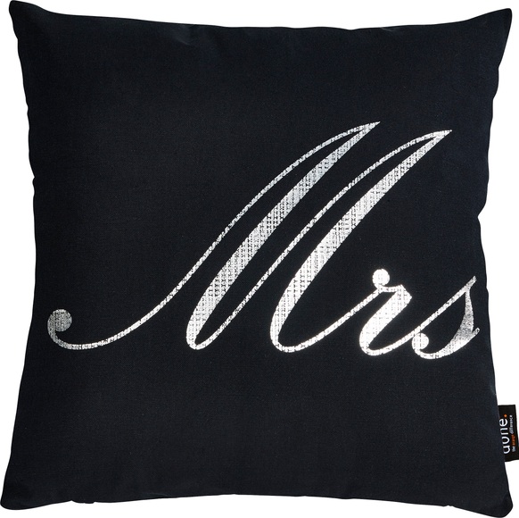 done.® Dekokissen »Stone Mrs«, (1 St.), mit Schriftzug Mrs
